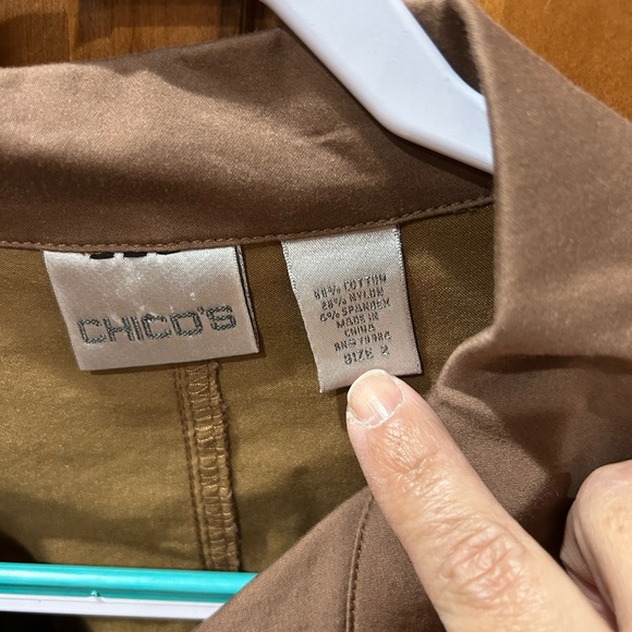 Chico's Tan Military Field Jacket ( Used But in Great Condition ) 🧥 - Picture 2 of 4